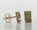 Ohrringe aus 585er Gelbgold und mit Peridots