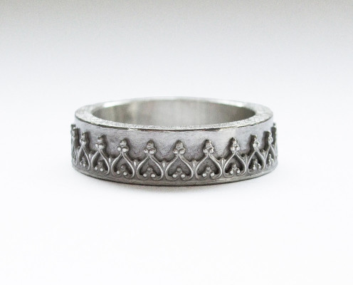 Ring aus 925er Silber mit Galerierand - Preis: 185,-€